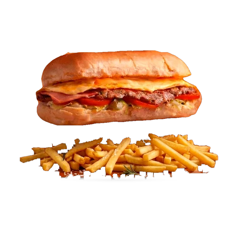 Súper Lomito Quadra con Papas - Quadra Pizza